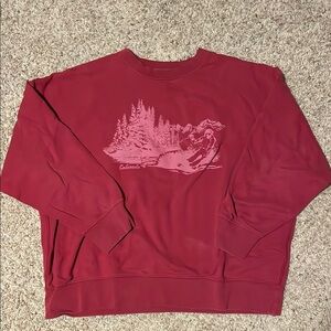 American Eagle Red Crewneck